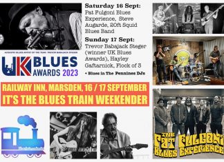 GIG NEWS: Blues Train Weekender – The Railway Inn, Marsden – 16th/17th September 2023